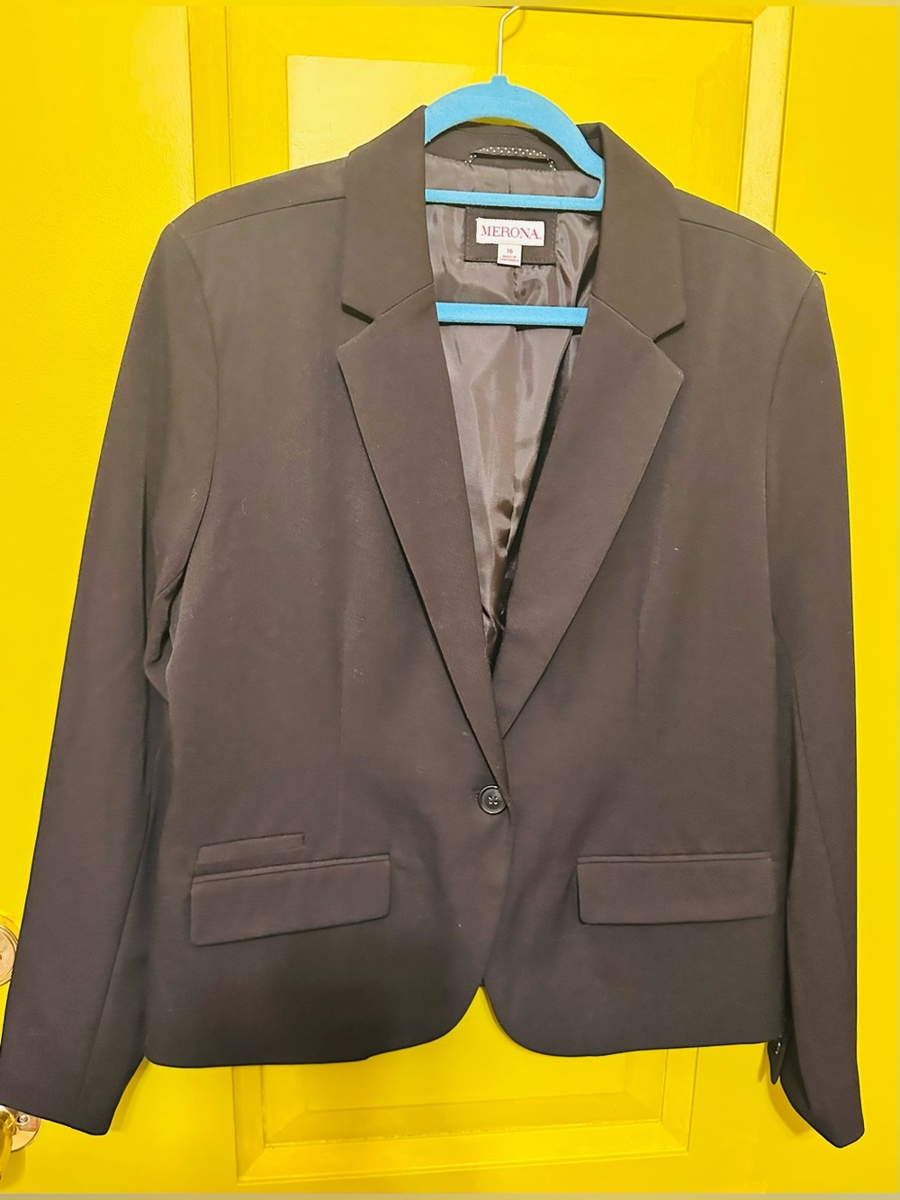 Merona Women's Black Single-Button Notch Lapel Blazer